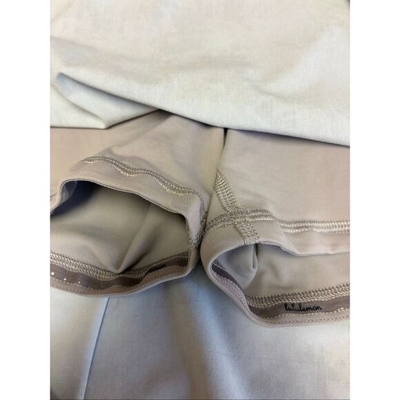 Lululemon Pace Rival Mid Rise Skirt in Plisse Bloom Multi Mauve Gray Size 4 - Picture 5 of 7